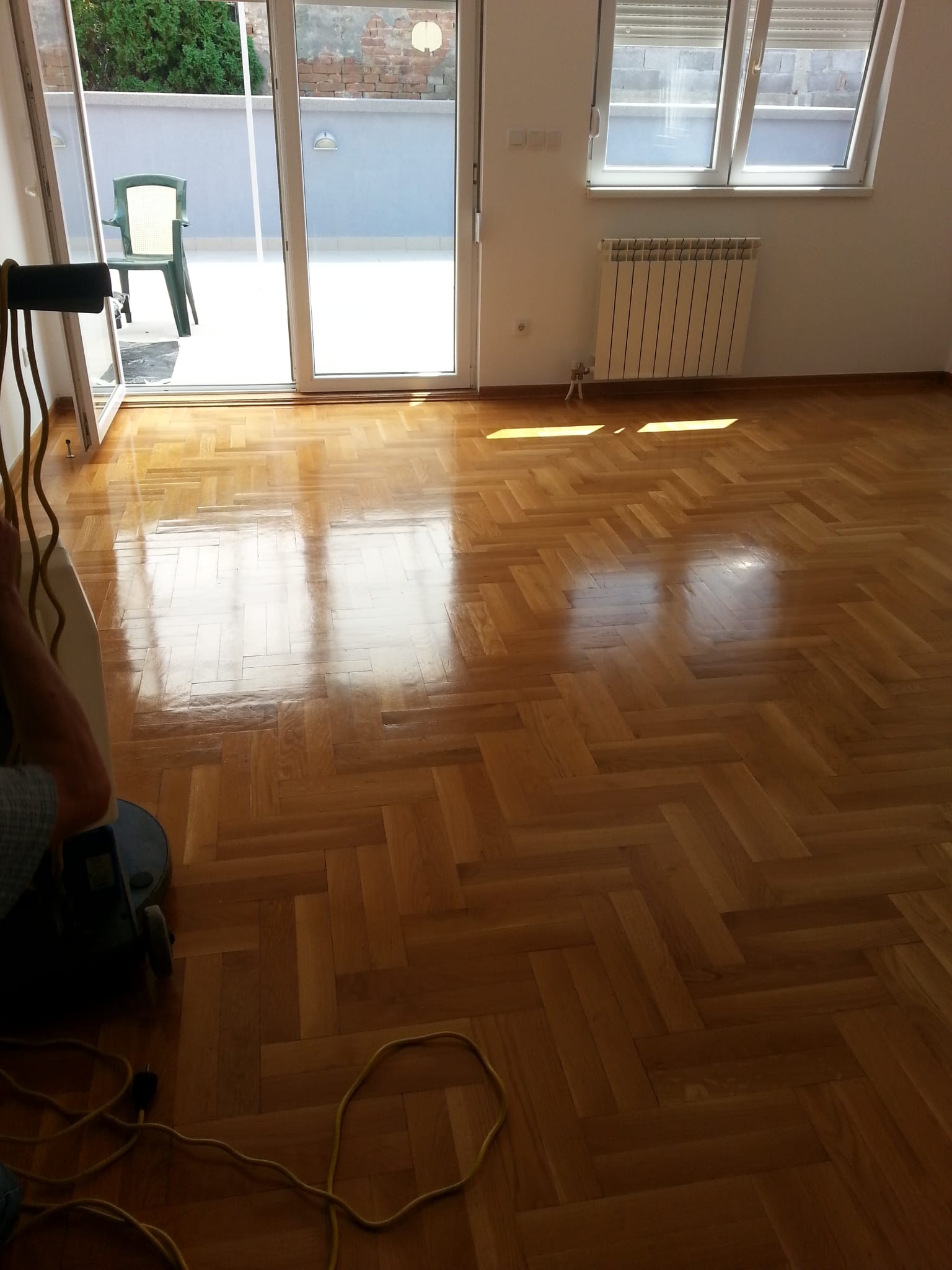 Poliranje parketa — slika 1